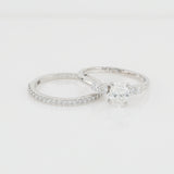 Oval Three-Stone Bridal Set