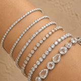 Pear & Round Alternate Tennis Bracelet