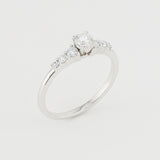Round Graduated Diamond Ring