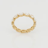Pear Milgrain Eternity Band