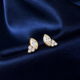 Bezel Marquise Cluster Stud