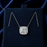 Cushion Halo Necklace