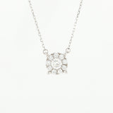 Round Halo Necklace