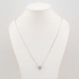 Round Halo Necklace