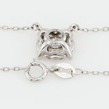 Round Halo Necklace
