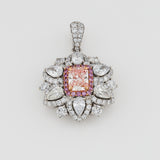 Rosette Blush Pendant