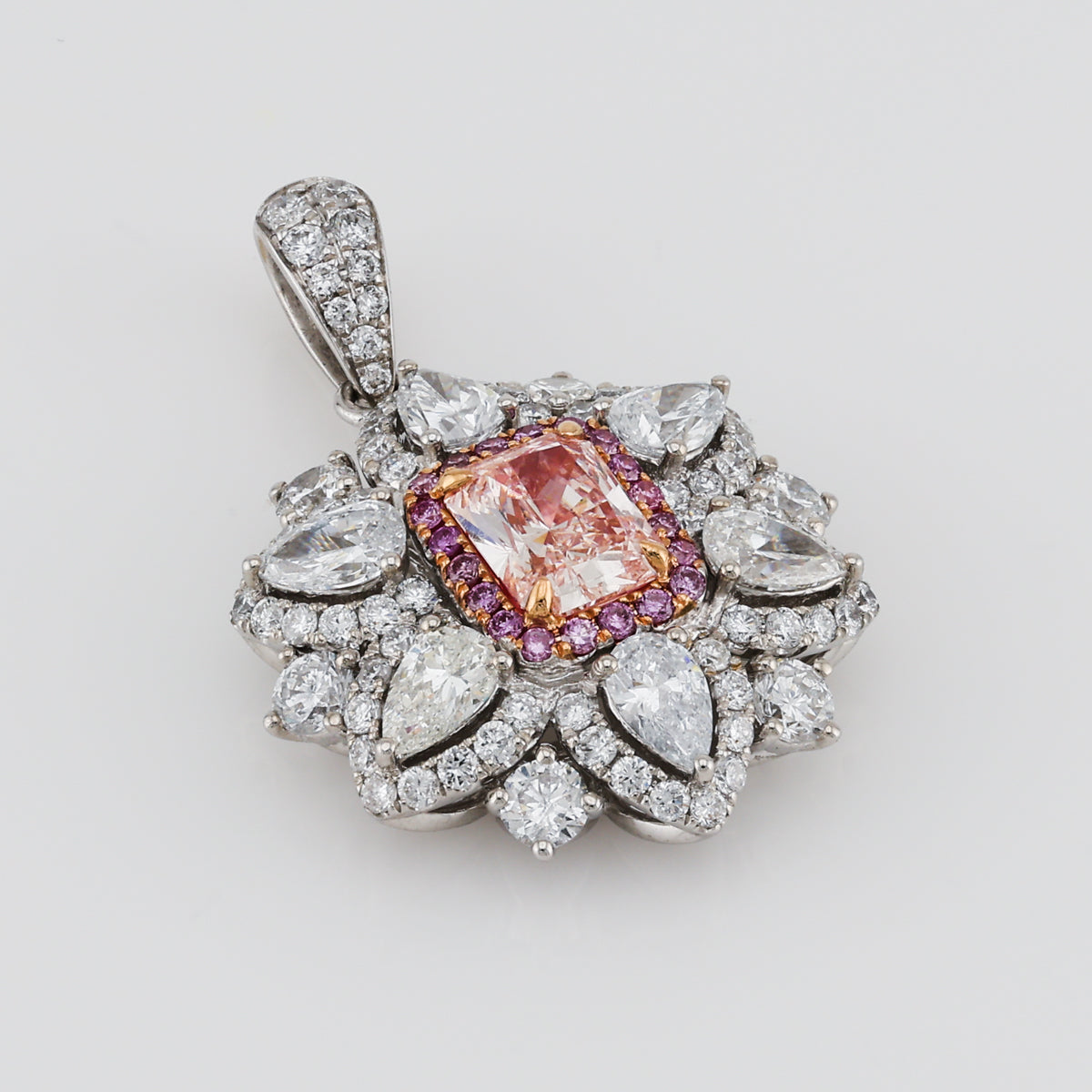 Rosette Blush Pendant