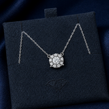 Round Halo Necklace