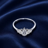 Pear Side Stone Ring