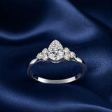 Pear Side Stone Ring