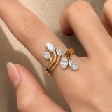 Oval Cascade Ring