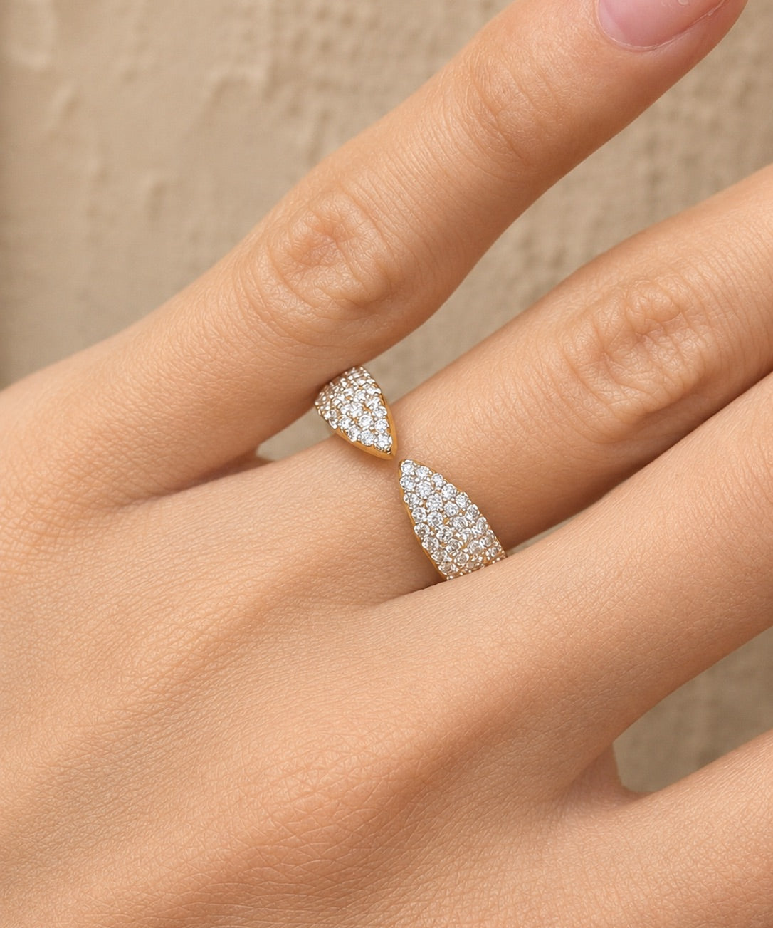Pavé Open Ring
