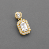 Emerald Halo Pendant