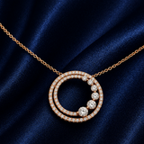 Open Circle Pavé Pendant