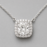 Cushion Halo Necklace