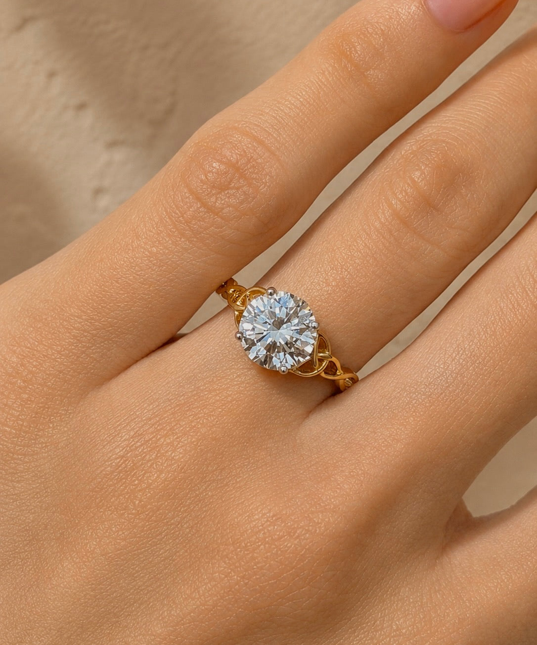 Celtic Solitaire Ring