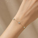 Petal Frame Station Bracelet