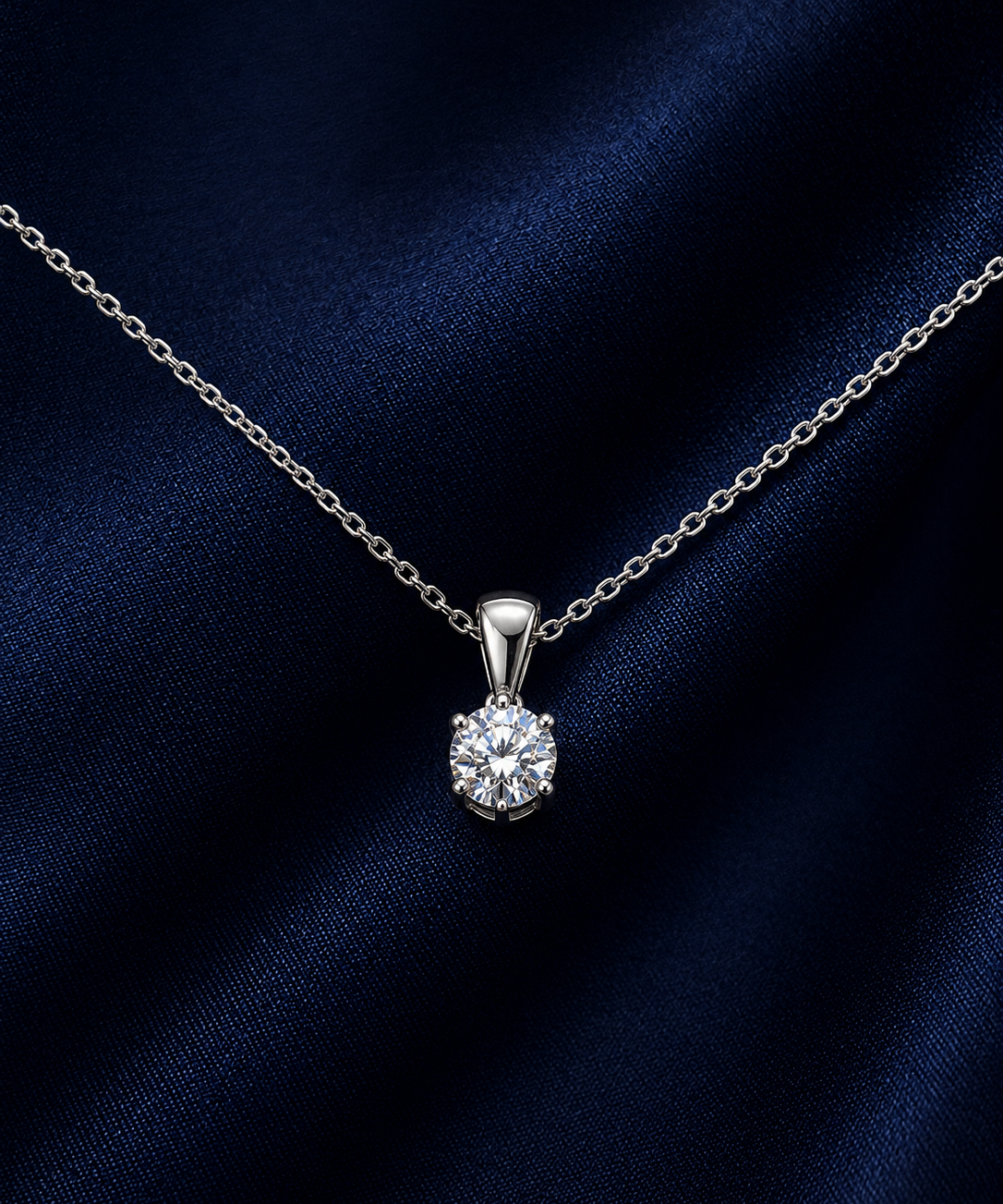 Round Solitaire Pendant