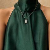 Emerald Halo Necklace