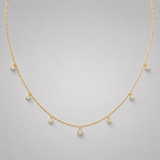 7 Stone Station Necklace