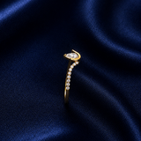 Pear Open Embrace Ring