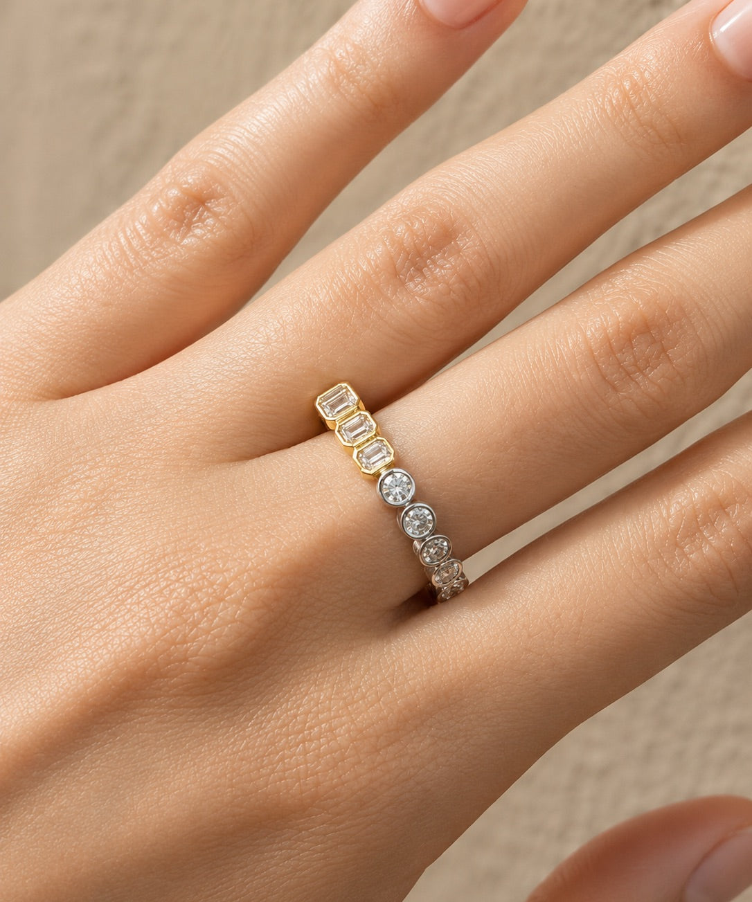 Two-Tone Eternity Band