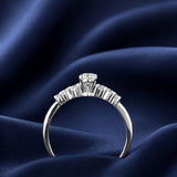 Round Graduated Diamond Ring