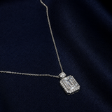 Emerald Halo Necklace