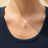 Emerald Halo Pendant