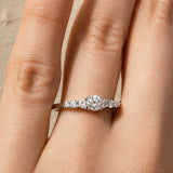 Round Graduated Diamond Ring