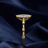 Marquise Side Stone Ring