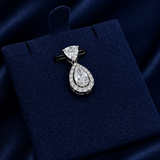 Pear Halo Pendant
