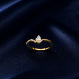 Pear Open Embrace Ring