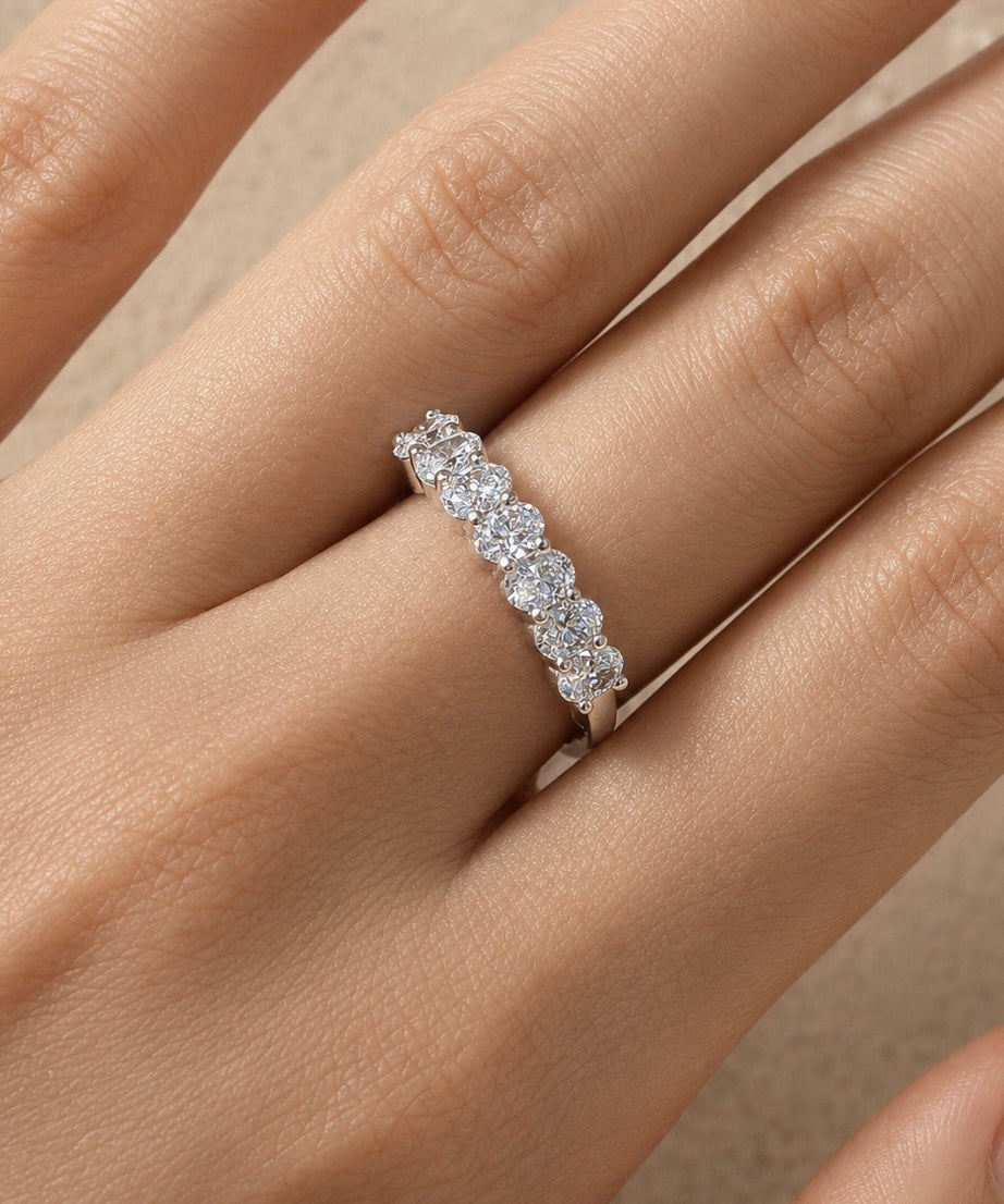 Oval Diamond Band