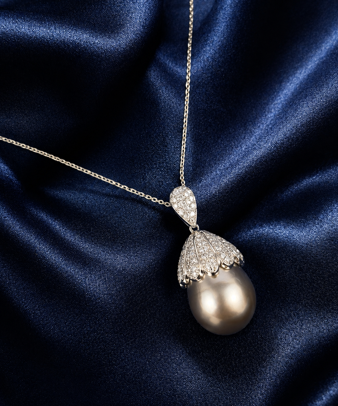 Capped Pearl Pendant