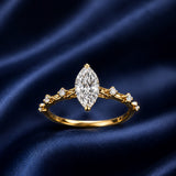Marquise Side Stone Ring