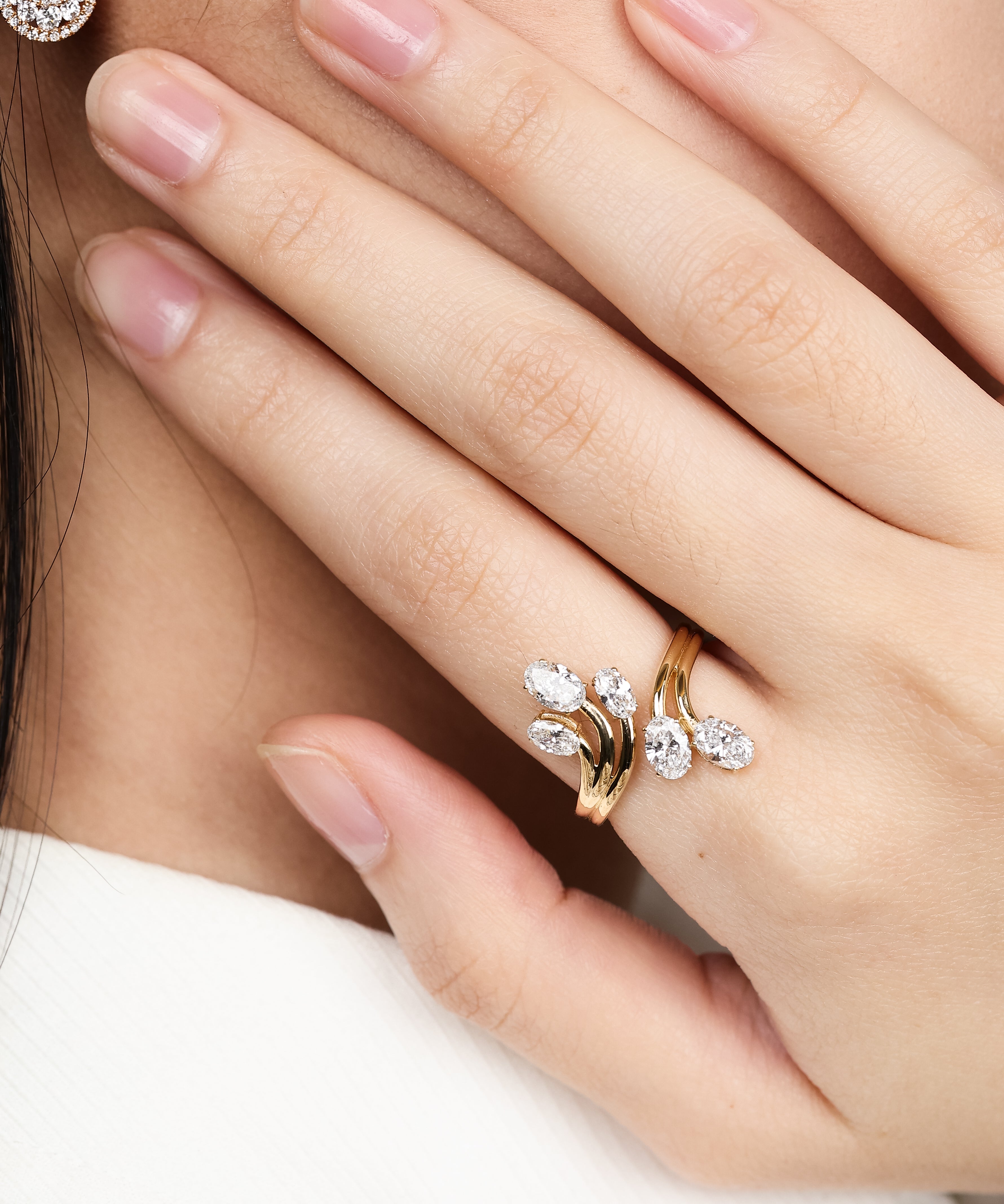 Oval Cascade Ring