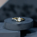 Pear Open Embrace Ring