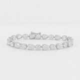 Pear & Round Alternate Tennis Bracelet