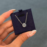 Round Solitaire Necklace