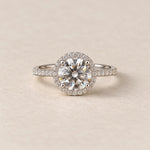 Round Halo Engagement Ring 1.5ct