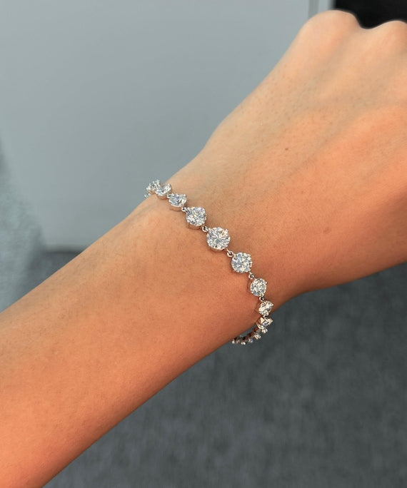 Graduated Tennis Bracelet – photo 2