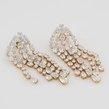 Lab Grown Diamond Chandelier Earrings 11 ct 14K Yellow Gold