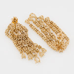 Lab Grown Diamond Chandelier Earrings 11 ct 14K Yellow Gold