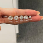 Round Solitaire Stud 2ct
