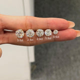 Round Solitaire Stud 2ct