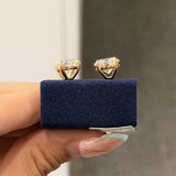 Round Solitaire Stud 3ct