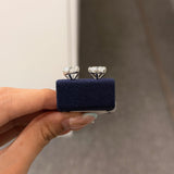 Round Solitaire Stud 3ct