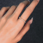 Zigzag Bezel Stacking Ring – photo 2