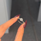 Round Halo Engagement Ring 0.5ct